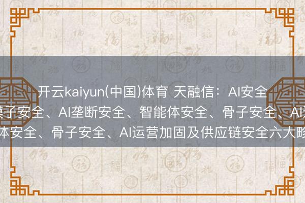 开云kaiyun(中国)体育 天融信：AI安全的发力点主要聚首在大模子安全、AI垄断安全、智能体安全、骨子安全、AI运营加固及供应链安全六大畛域